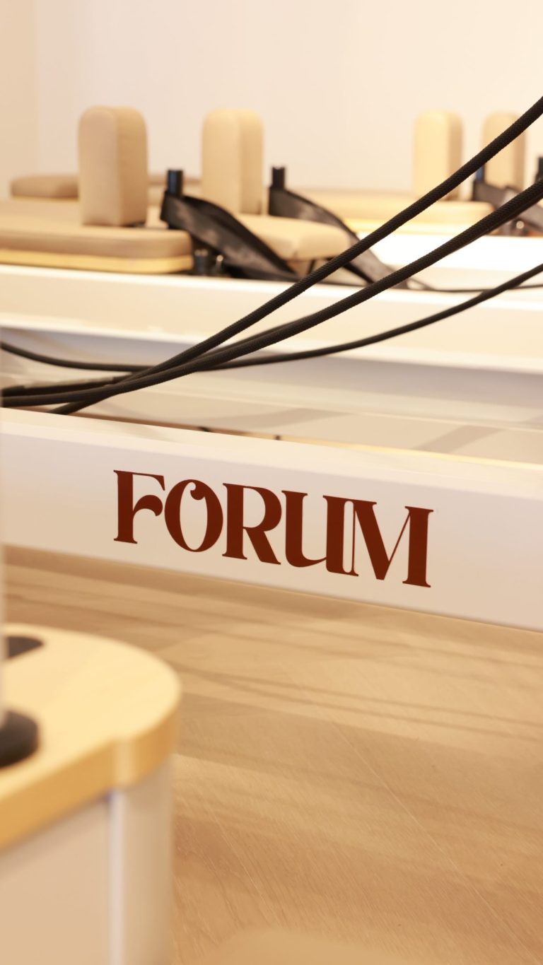 Close-up of a FORUM branded reformer